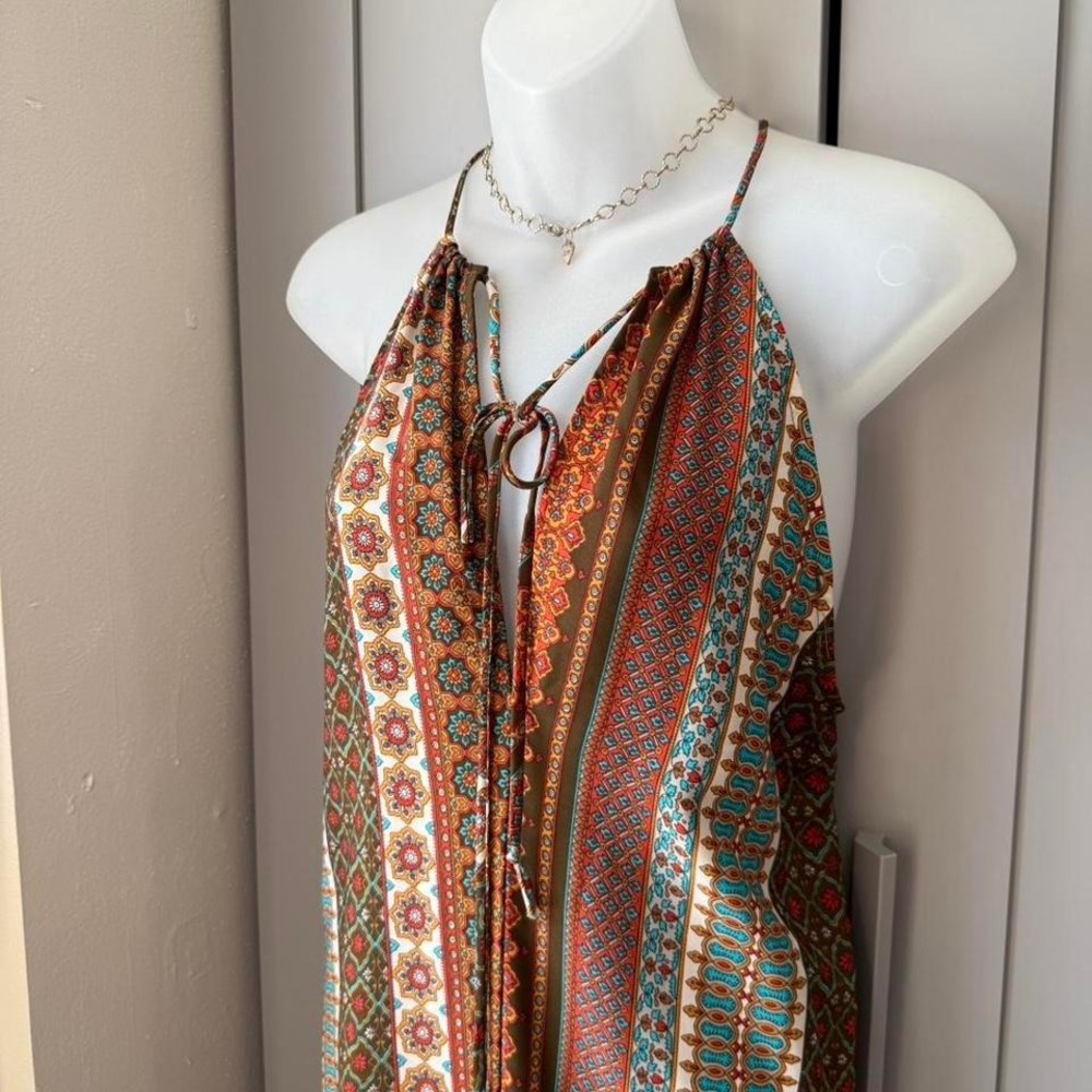 Dreamy boho halter maxi dress by Caramela